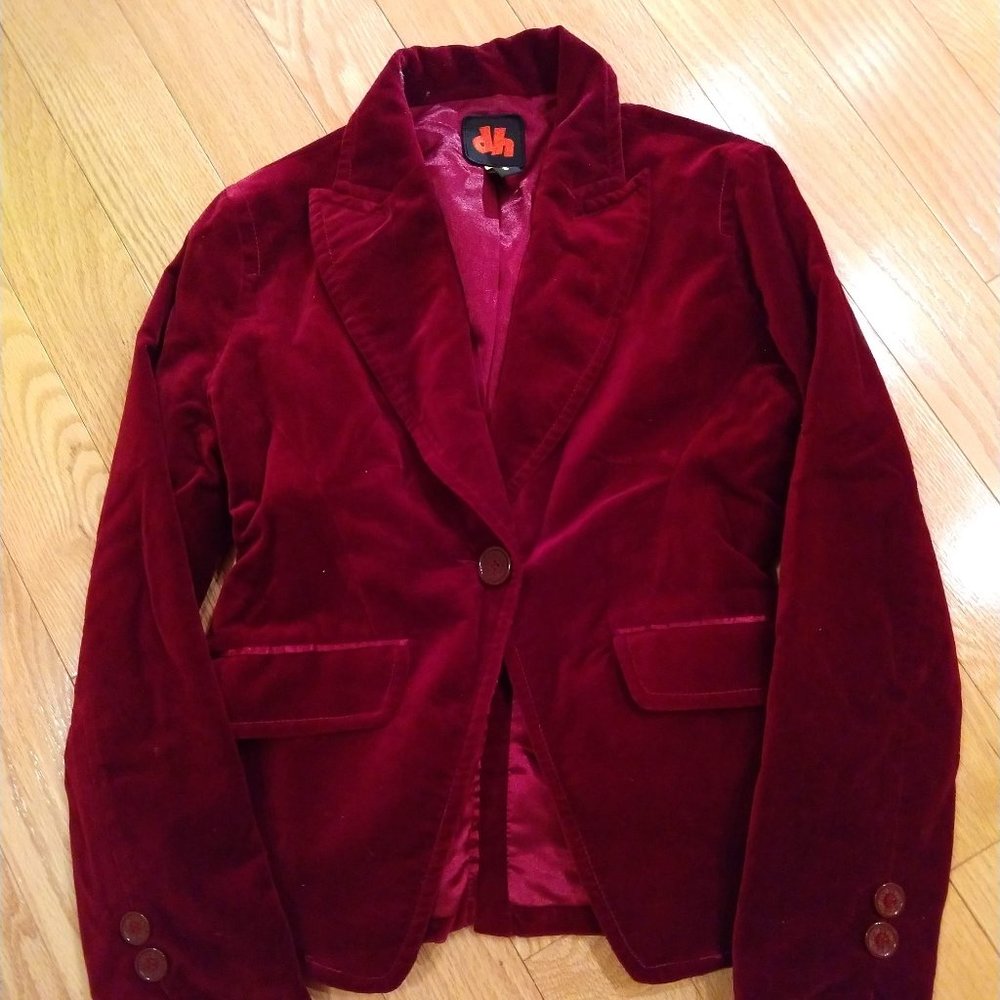 Velvet burgundy jacket